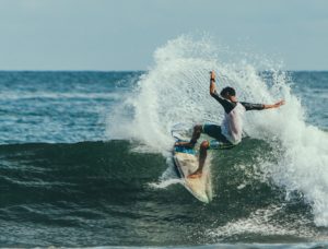 surfer shorts and top for bjj